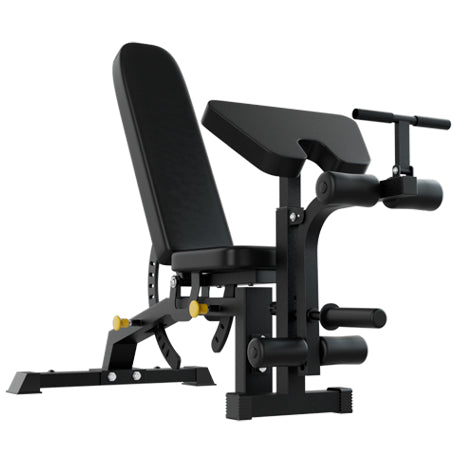SmartFit C1 Max Multi Functional Cable Crossover Station 130kgs Pin Loaded  Machine  + Multi Func Bench+7Ft Olympic Barbell + 100kgs Weights