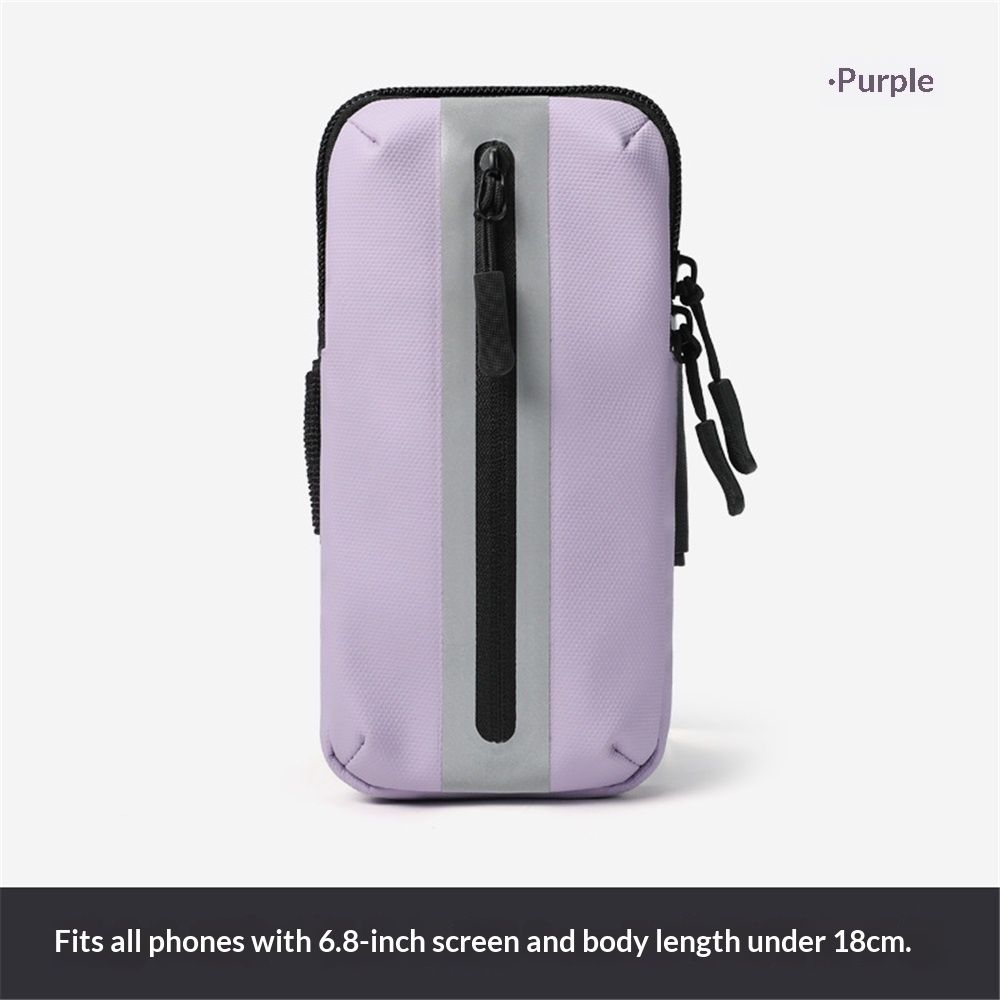 Running Phone Holder Armband,  Arm Bands for Exercise, Running Arm Bands for Cell Phone, Phone Purse Cell Phone Holder for Walking (Purple)