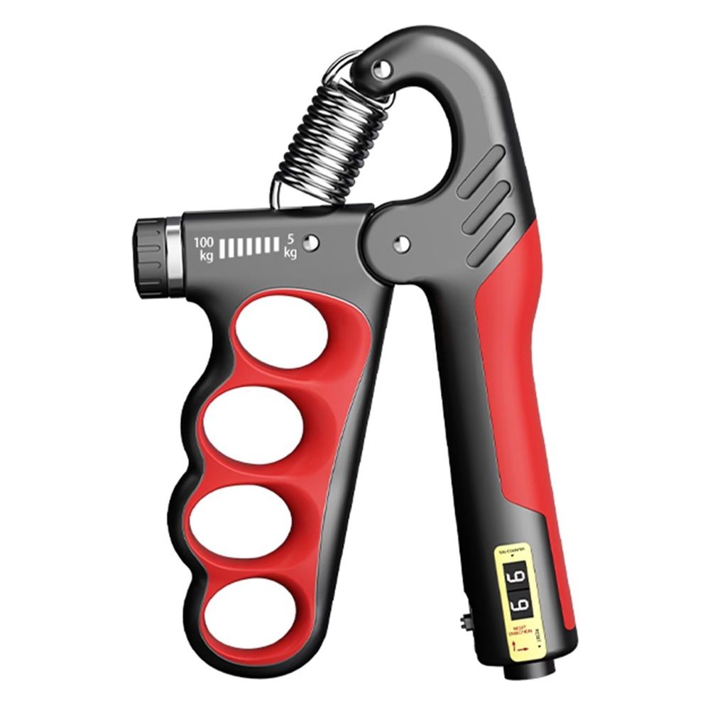 Grip Strength Trainer, Hand Grip Strengthener with Adjustable Resistance 11-220Lbs(5-100KG), Automatic Counter, Ergonomic Design, Forearm Strengthener for Musicians Athletes and Injury Recovery