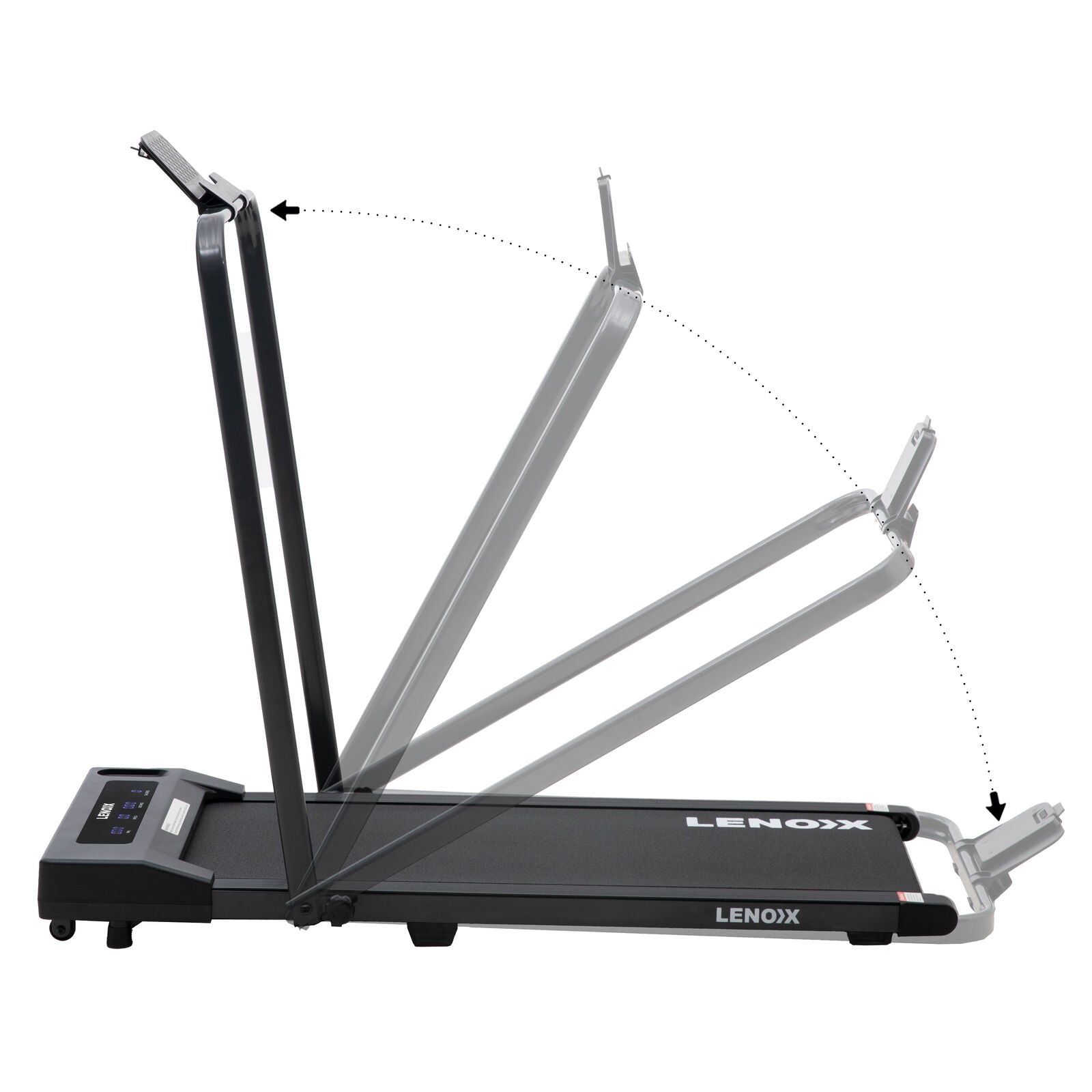 2HP 52cm Walking Pad Treadmill w/ Remote, Foldable Handrail, and Tablet Holder