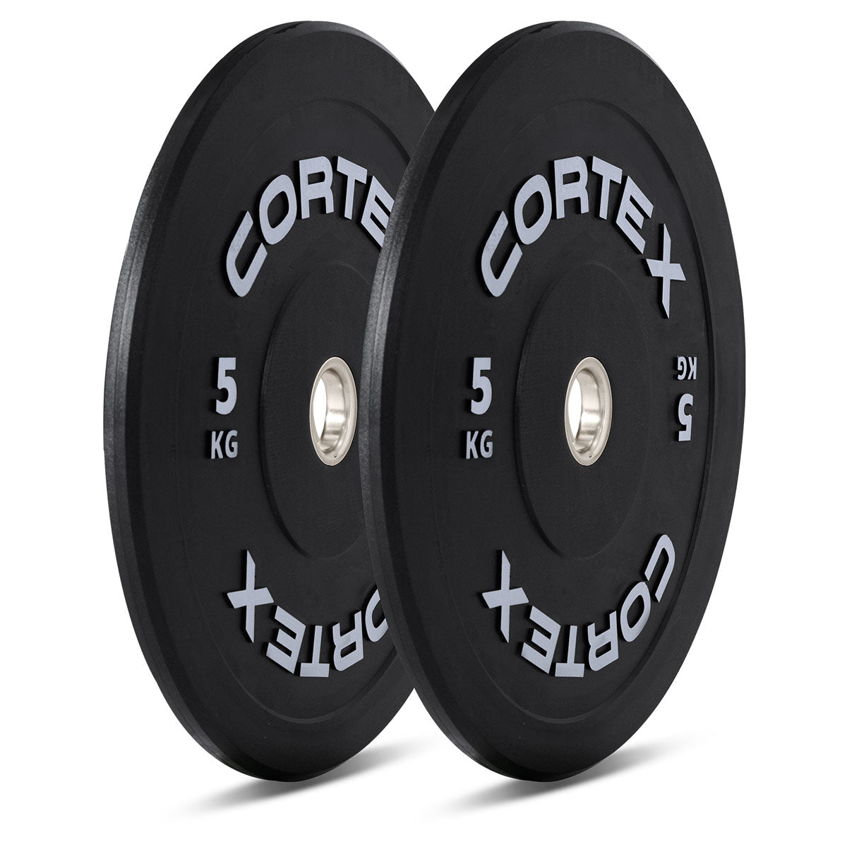 CORTEX 100kg Black Series V3 Rubber Olympic Bumper Plate Set B