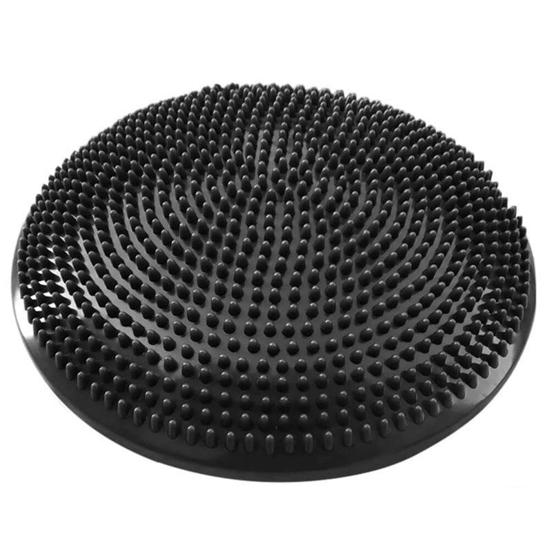 Balance Stability Cushion Wobble Air Disc Ankle Knee Strength Rehab Exercise - Black