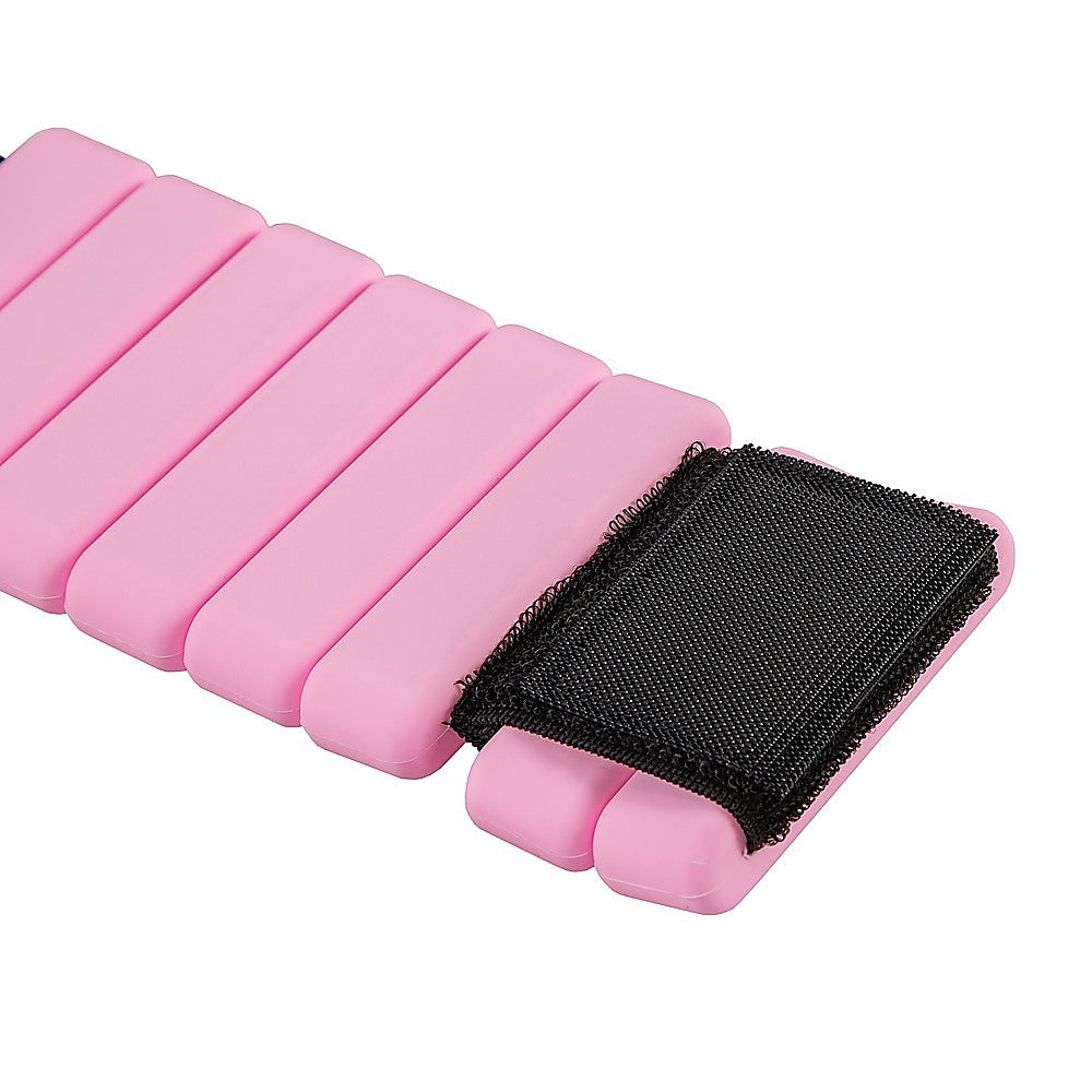 2-Piece Ankle & Wrist Weights – 2kg Pair Adjustable Workout Bangles (Pink)