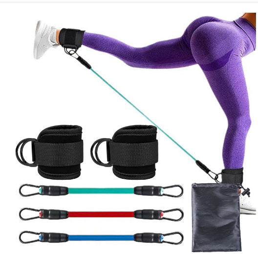 Resistance Bands & Ankle Strap Set | 3 Levels 10–30lbs | 4 Colour Options