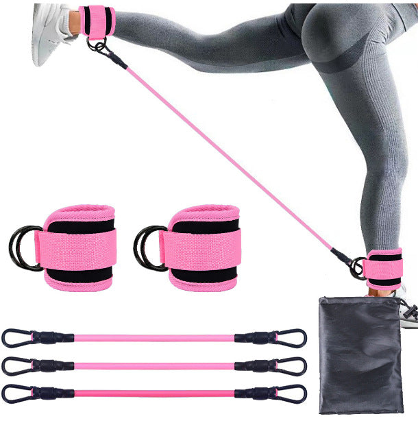 Resistance Bands & Ankle Strap Set | 3 Levels 10–30lbs | 4 Colour Options