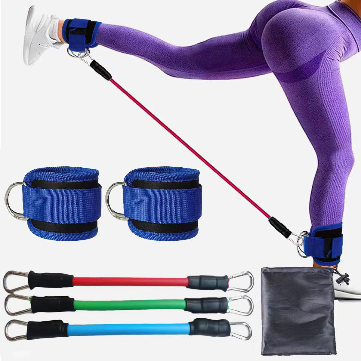 Resistance Bands & Ankle Strap Set | 3 Levels 10–30lbs | 4 Colour Options