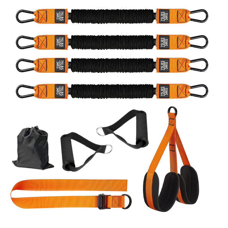 Pull-Up Assist Band with Foam Handles – Orange
